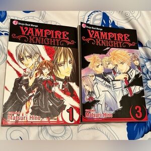 Shojo Beat Manga Vampire Knight 1 and 3 EUC!
